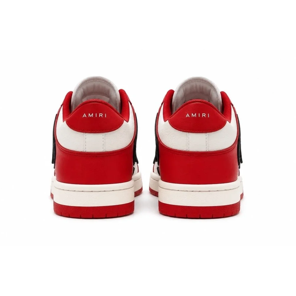 Gently used Size 13- AMIRI Skel Top Low Red/White/Black AW22MFS003-610 Sneakers